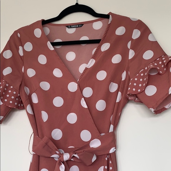 Pink polka dot maxi dress - Picture 4 of 5